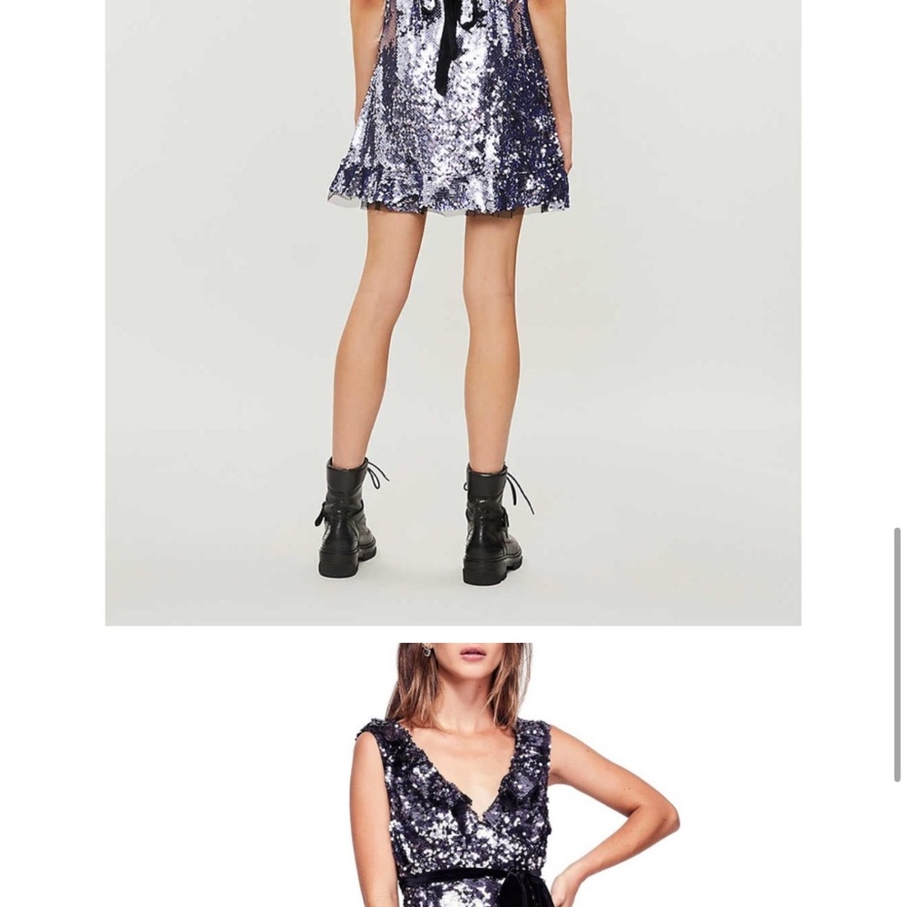 NWT Free people sequin dress in lilac - Picture 2 of 8